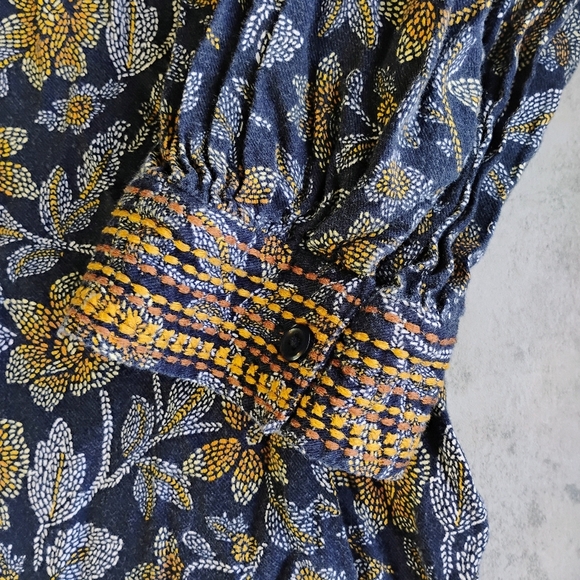 Pure Jill Long Sleeve Blouse Womens Plus 3X Embroidered Floral Boho Cottagecore - Picture 10 of 13